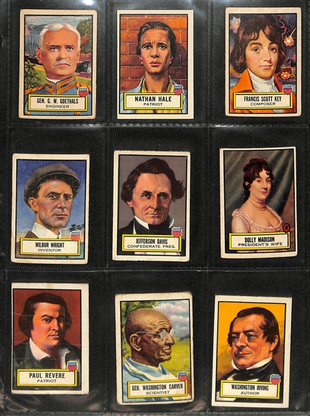 1952 Topps Look 'n See Partial Set (123 of 135 Cards) w. Rembrandt